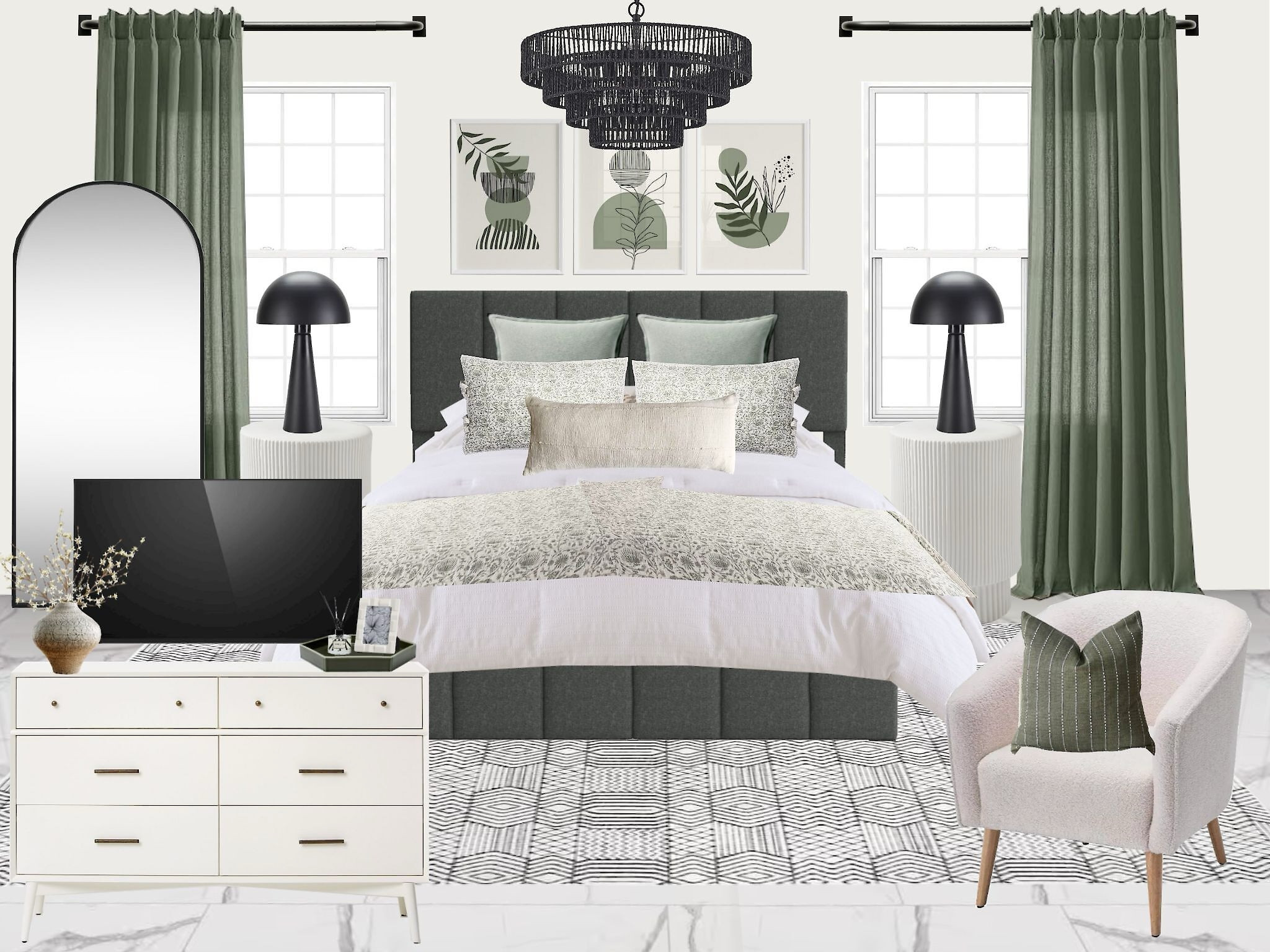 Modern budget friendly bedroom design 

#LTKhome