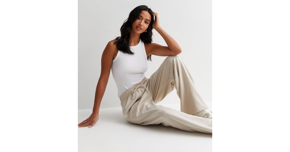 Petite Stone Wide Leg Joggers
						
						Add to Saved Items
						Remove from Saved Items | New Look (UK)