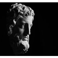 Greek God Plaster Cast, Bearded Man Wall Art Sculpture, Handmade By Sculptor Nicholas H Wood | Etsy (US)