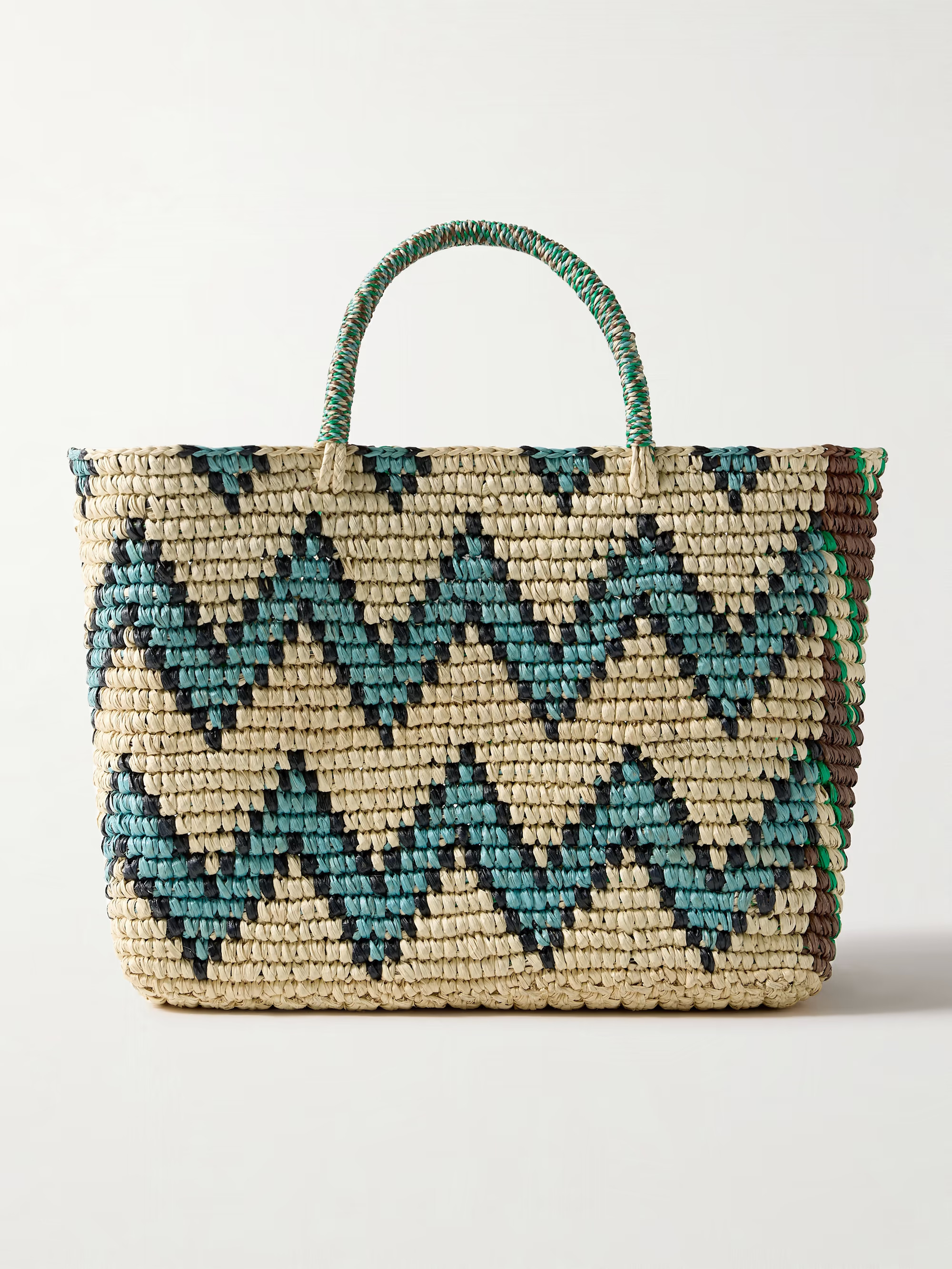 Canasta striped straw tote | NET-A-PORTER APAC