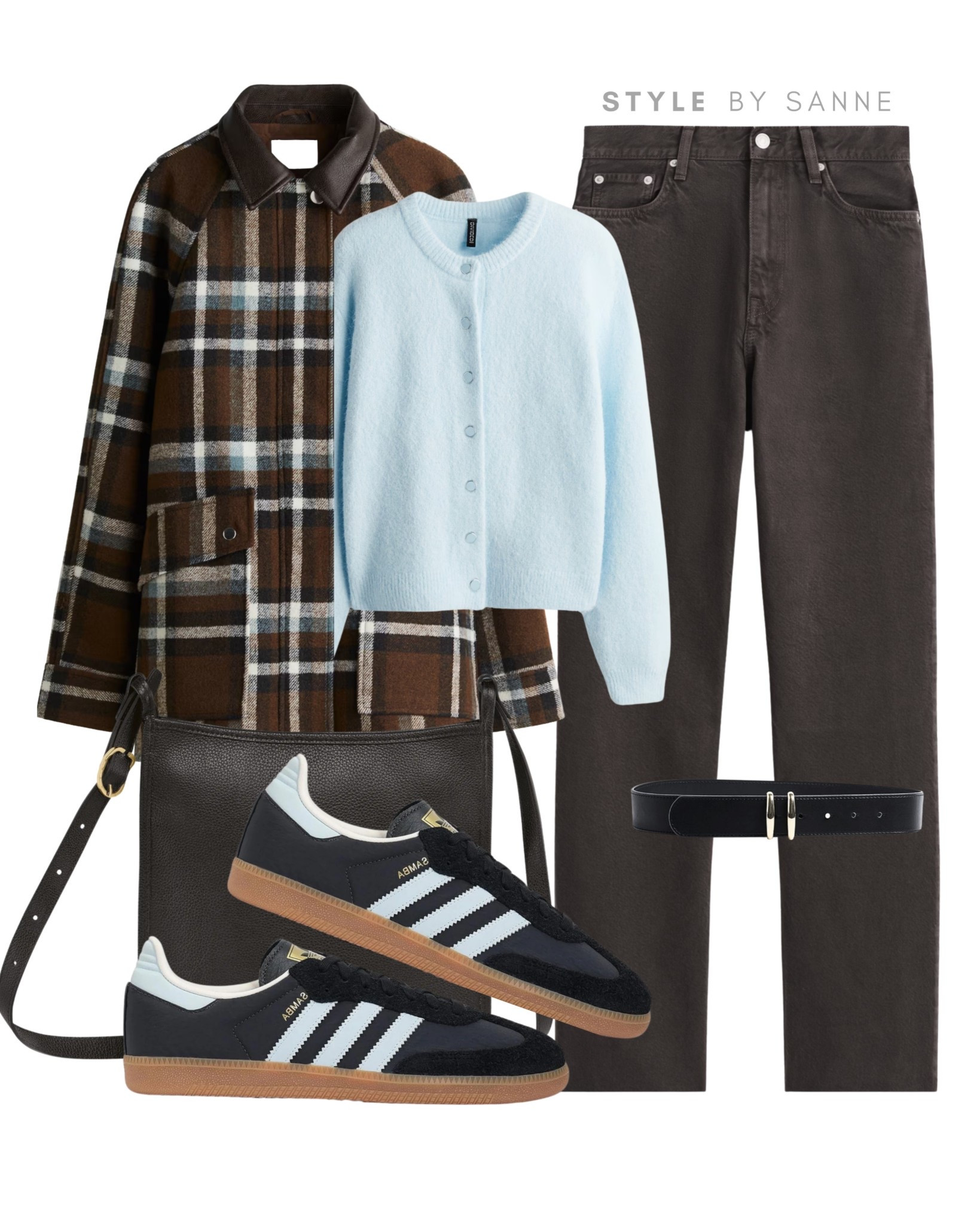 A pop of color in a classic palette 💙
A soft baby-blue cardigan with a checked coat and dark denim for a chic winter refresh. Balanced with retro sneakers and a black belt for contrast.
Tap to shop all pieces now! ✨


#LTKstyletip #LTKworkwear #LTKautumn