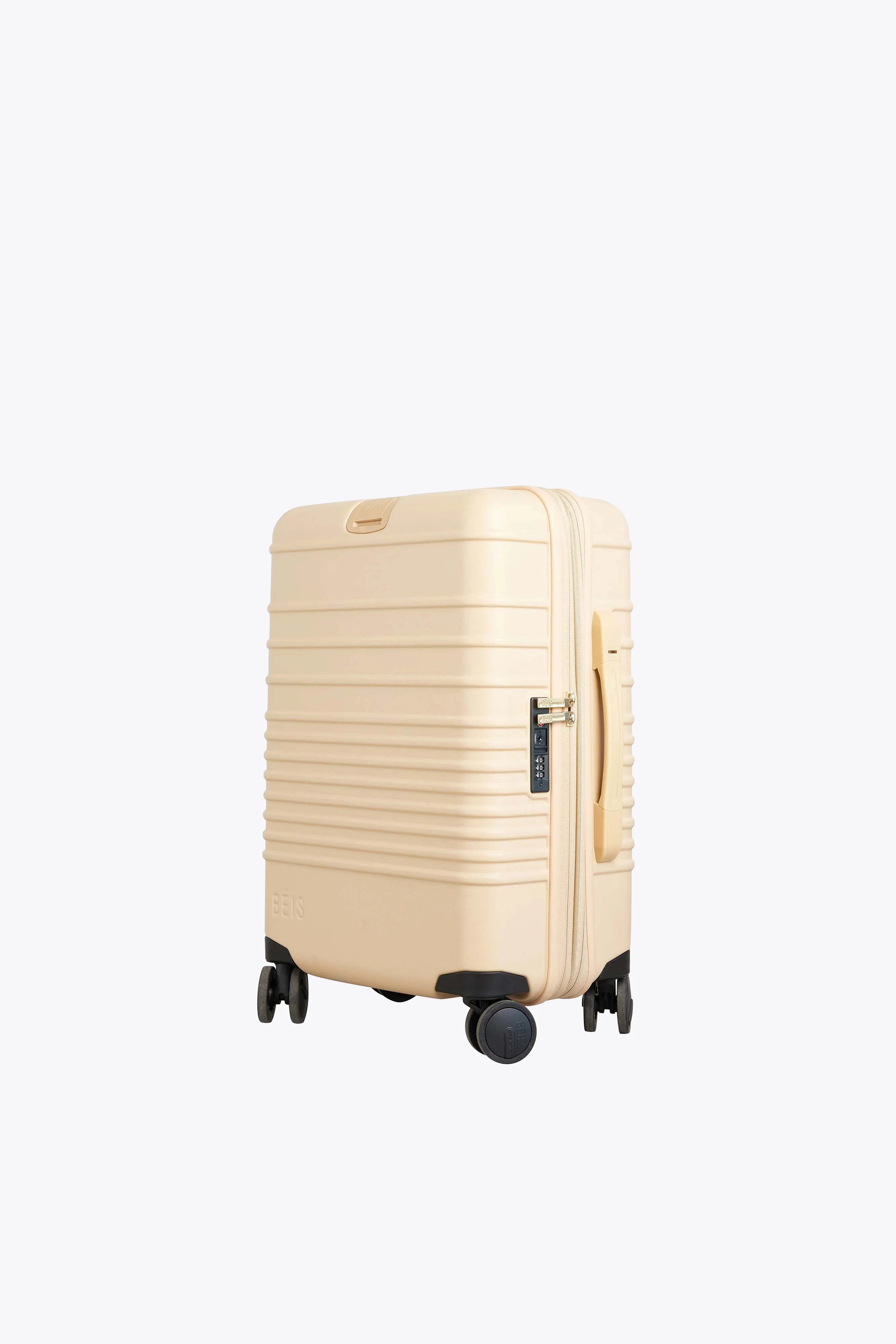 BÉIS 'The Carry-On Roller' in Beige - 21" Carry On Rolling Luggage & Suitcase | BÉIS Travel