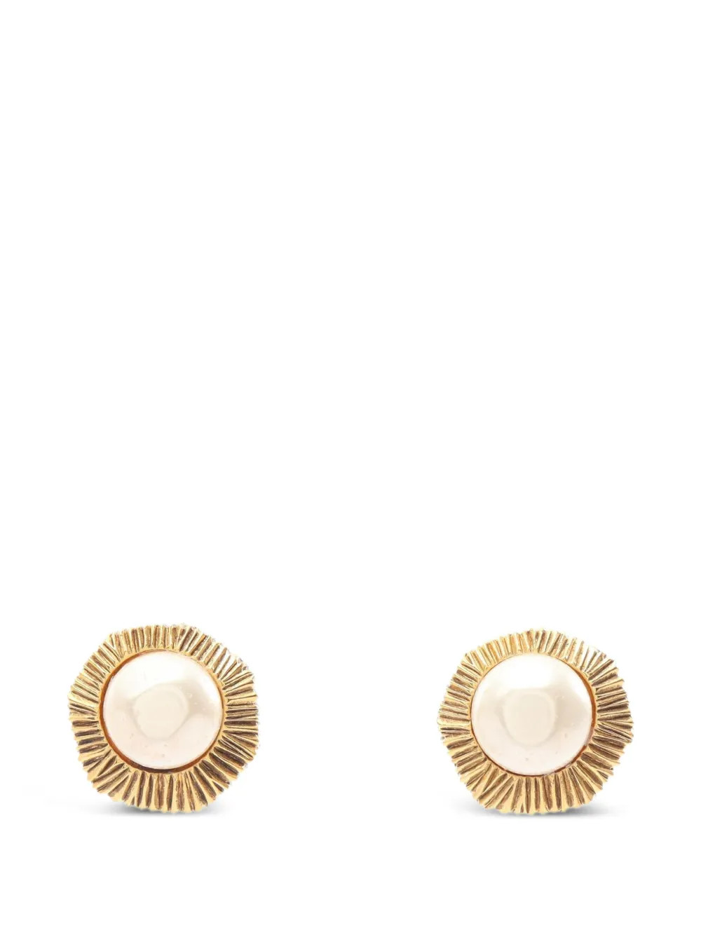 CHANEL Pre-Owned 1986-1988 clip-on earrings - Gold | Farfetch Global