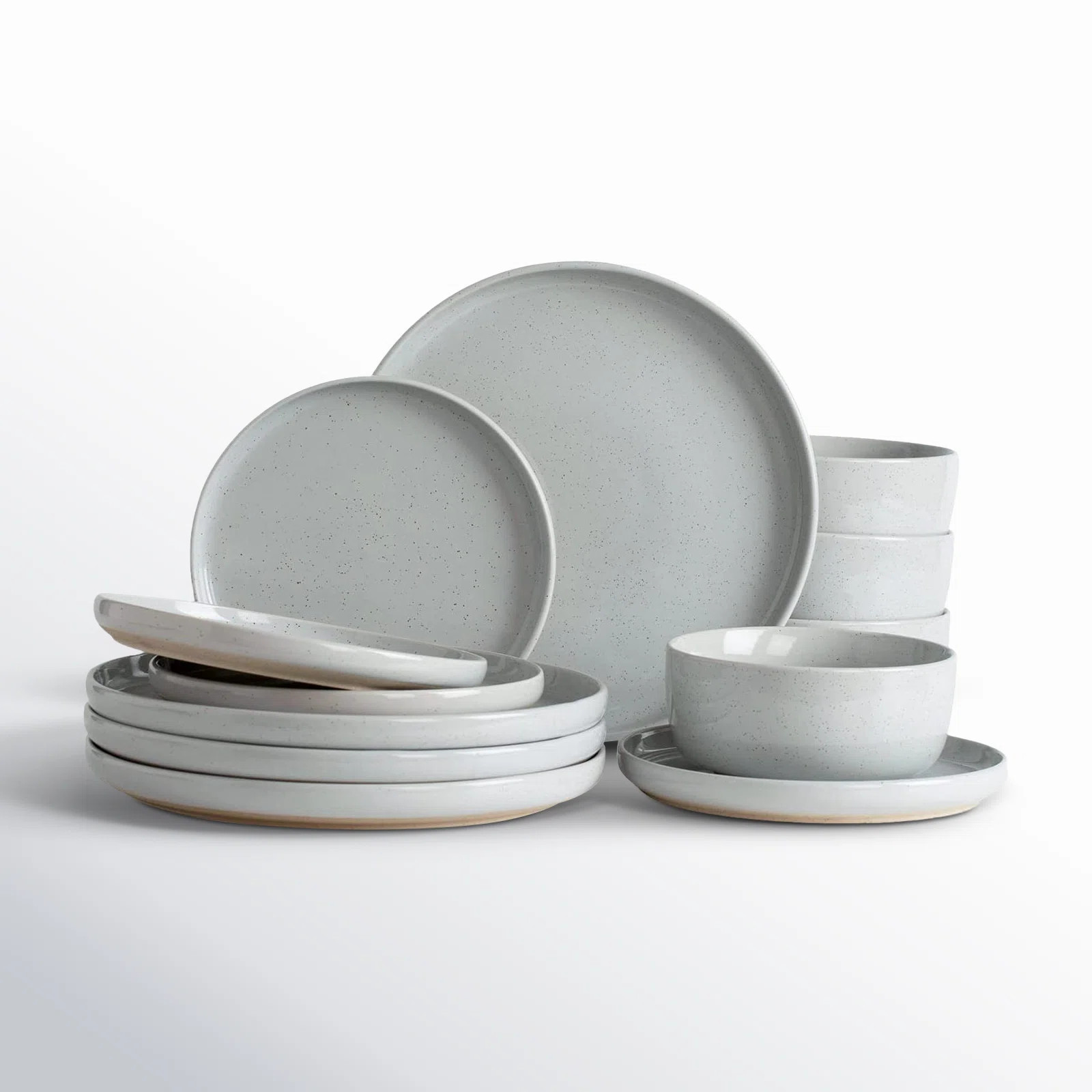 Daytona 12 Piece Stoneware Dinnerware Set - Service for 4 | Wayfair North America