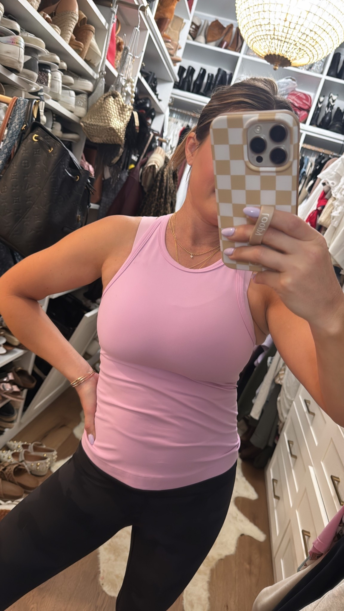 Lululemon tank and sports bra: color is Pink Haze 

Activewear, workout clothes, athleisure 

#LTKFindsUnder50 #LTKFindsUnder100 #LTKActive