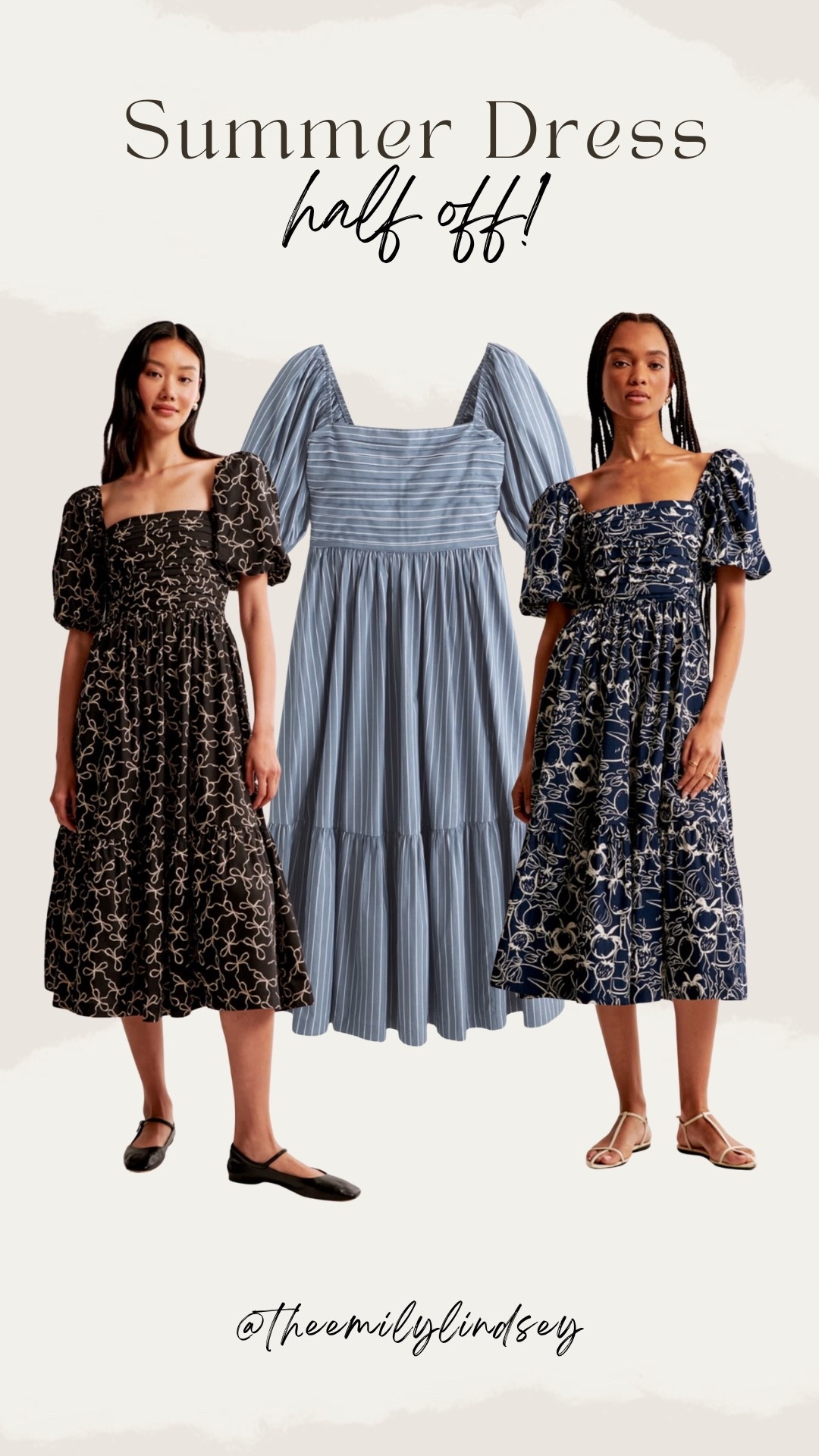 Half off the Abercrombie Emerson puff sleeve poplin midi dress! Hurry sizes are selling out fast. 



#LTKSaleAlert #LTKSeasonal