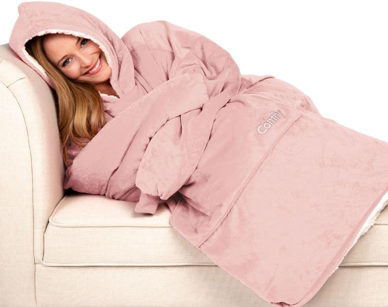 THE COMFY Original | From Shark Tank | Patented | Oversized Sherpa Wearable Blanket Hoodie| Gift ... | Amazon (US)