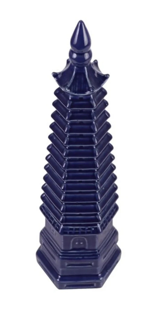 Mid Sized Blue Pagoda | The Enchanted Home