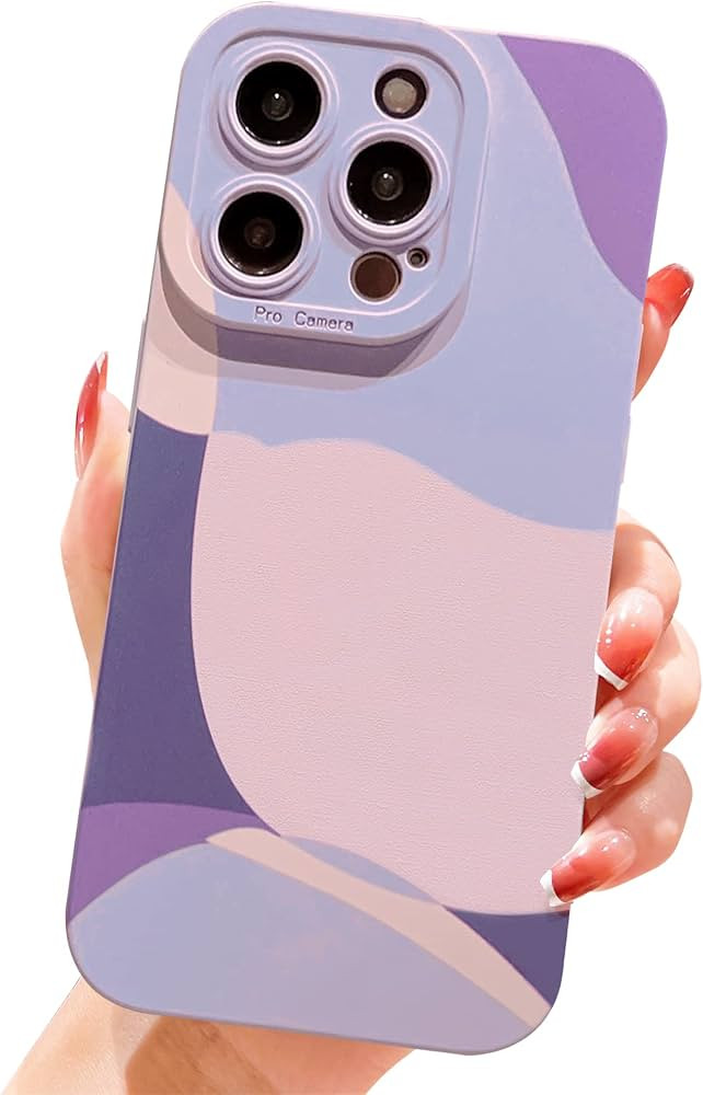 YKCZL Compatible with iPhone 14 Pro Max Case,Cute Painted Art Heart Pattern Full Camera Lens Prot... | Amazon (US)