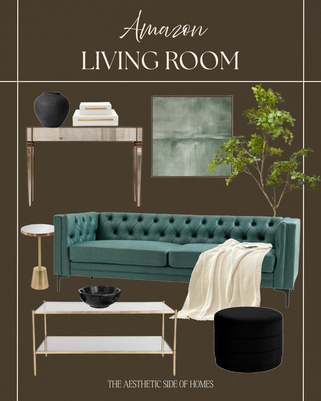 Amazon living room decor includes sofa, throw blanket, ottoman, coffee table, decorative bo, side table, console table, vase, decorative boxes, wall art, faux tree. 

Home decor, styled home, styled living room, neutral decor 

@amazonfindsandfashion

#LTKHome #LTKSeasonal #LTKSaleAlert