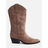 No Boundaries Women's Studded Cowboy Boots | Walmart (US)