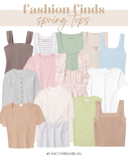 So many new spring tops and trends I'm loving! 🫶🏻

Fashion, fashion finds, fashion favorites, outfit inspiration, tops, spring tops, spring fashion, fashion trends, tank tops, bodysuits, t-shirts, sweaters, cute tops, cute tanks, cute sweaters, Abercrombie, LTK Spring Sale, fancythingsblog

#LTKSale #LTKFind #LTKSeasonal