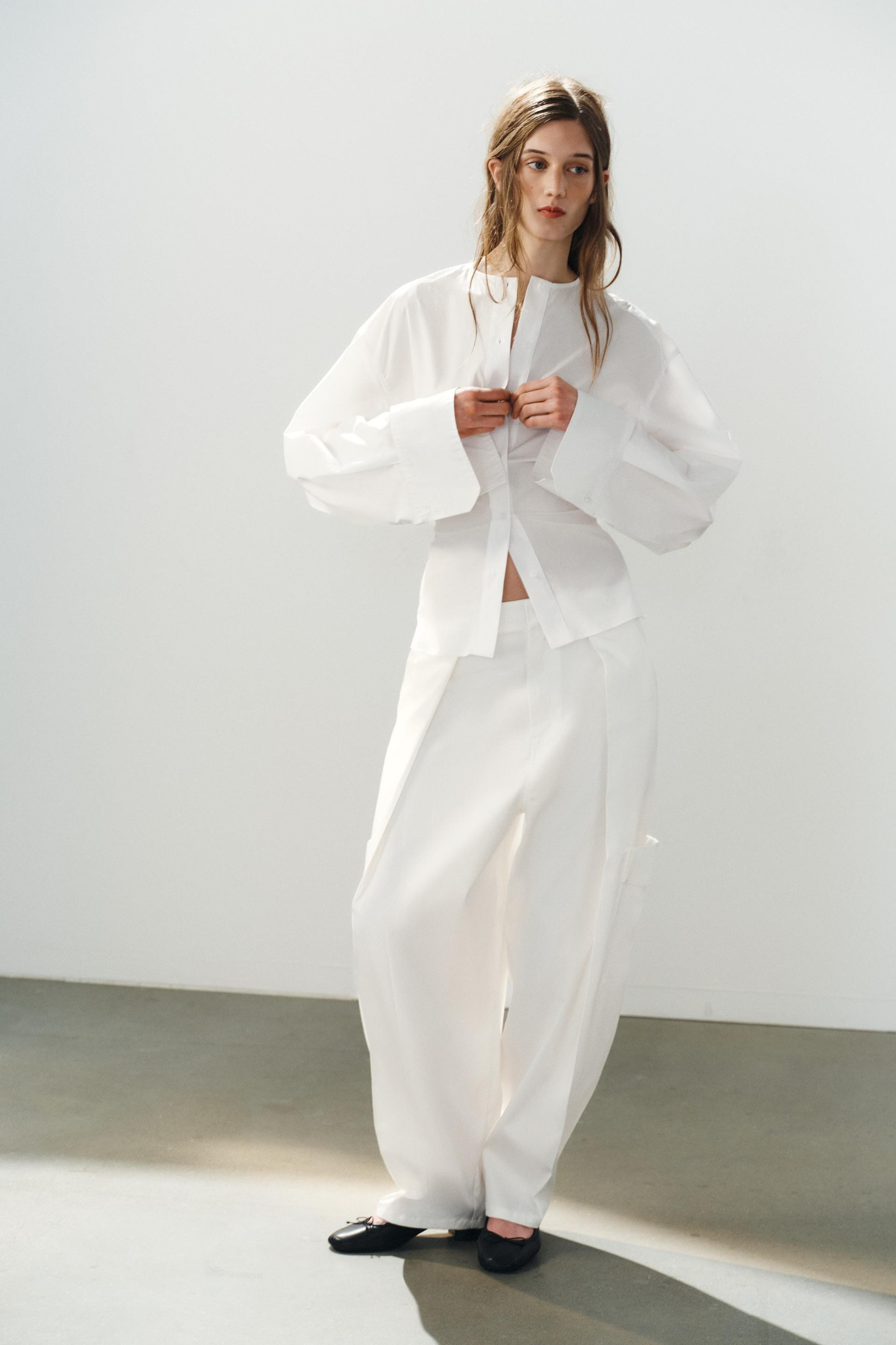 SATIN BALLOON CARGO TROUSERS | Zara NL
