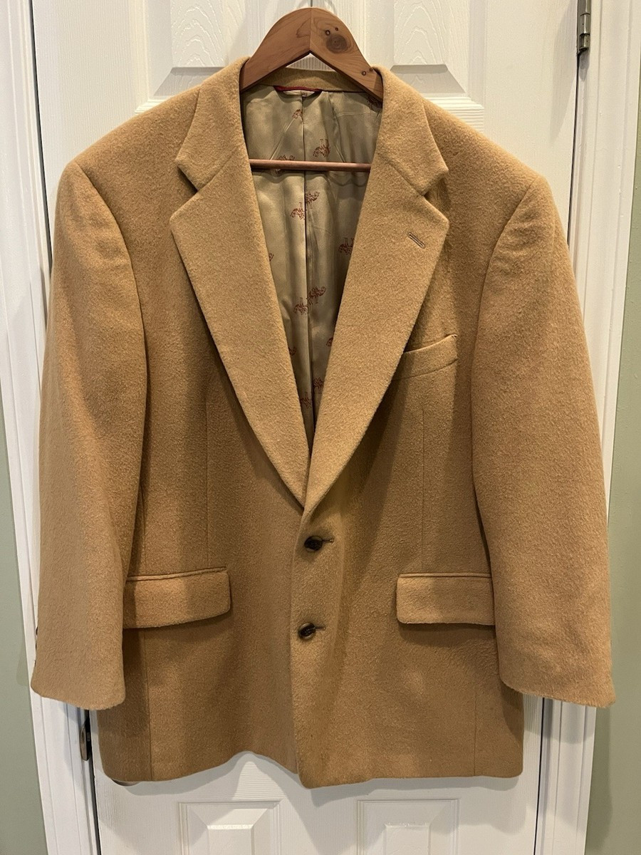 VTG Jos A Bank Blazer 46S Tan 100% Camel Hair 2 Button Sport Coat USA Union Made | eBay US