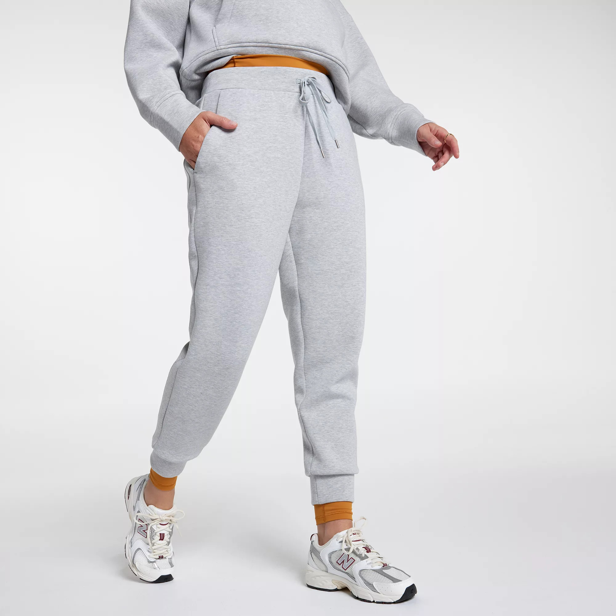 CALIA Women's Soft Scuba Jogger, Large, Light Heather Grey | DICK'S Sporting Goods