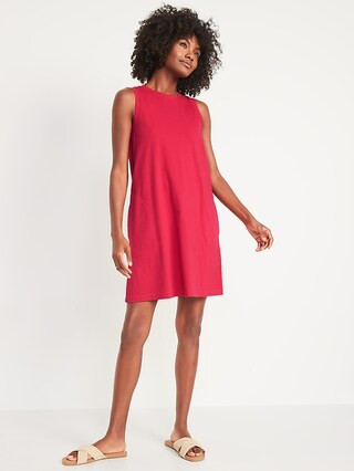 Sleeveless Vintage Mini T-Shirt Swing Dress for Women | Old Navy (US)