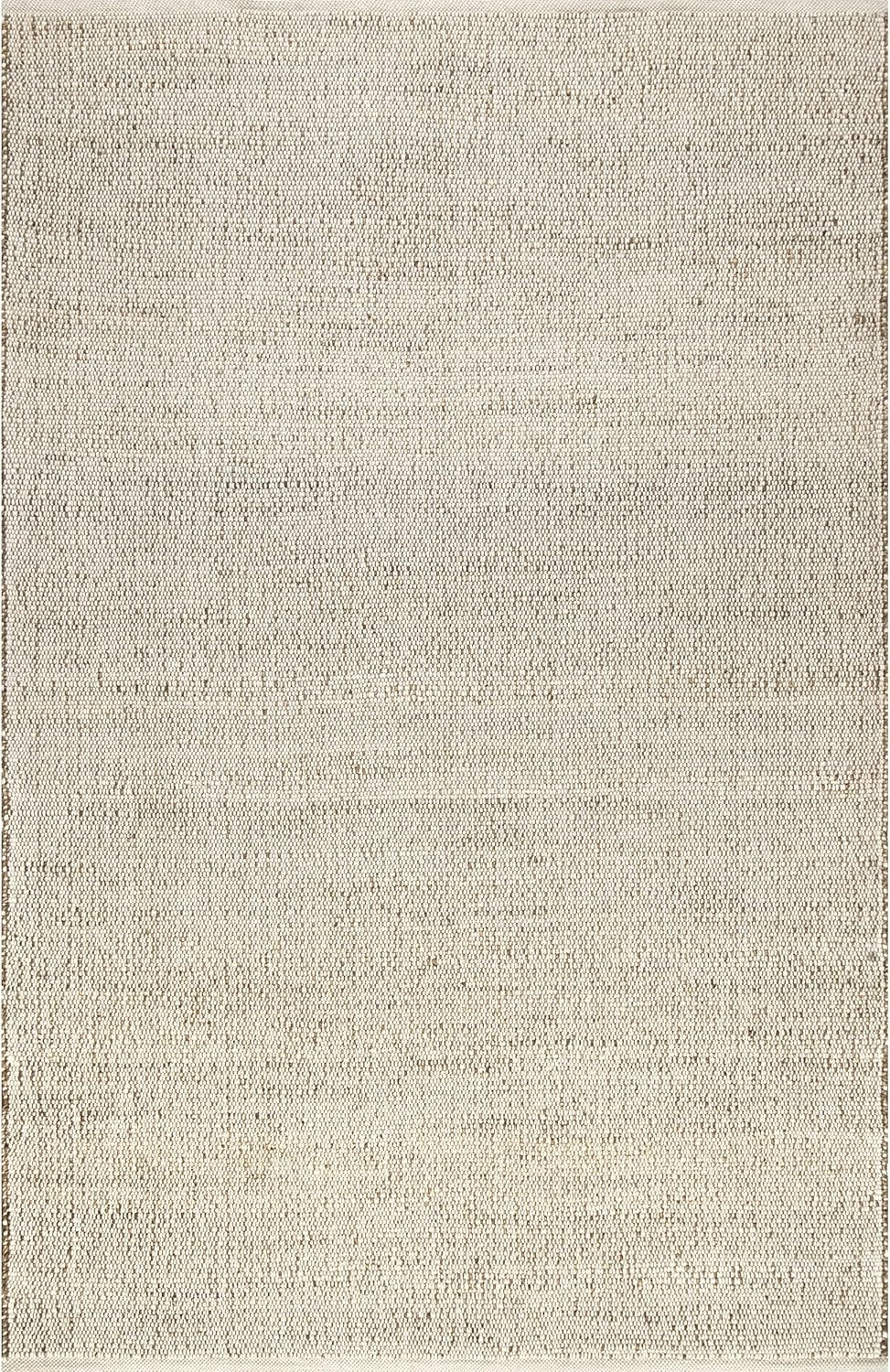 nuLOOM Elfriede Handwoven Solid Jute Area Rug, 2' 6" x 4', Natural | Amazon (US)