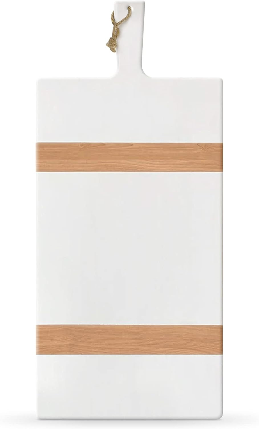 Chloe and Cotton | 22.5 Inch Acacia Wood Rectangle Board with Handle | Decorative Cutting Board |... | Amazon (US)