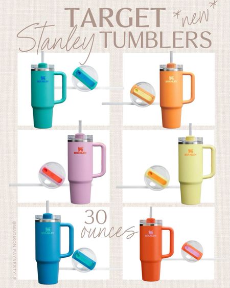 High sell out risk! New Stanley tumblers at Target 🎯 not sold in stores, 30 ounces, great summer ☀️ colors
Memorial Day, summer, Stanley, tumblers, aesthetic, Madison payne 

#LTKfindsunder50 #LTKSeasonal #LTKparties