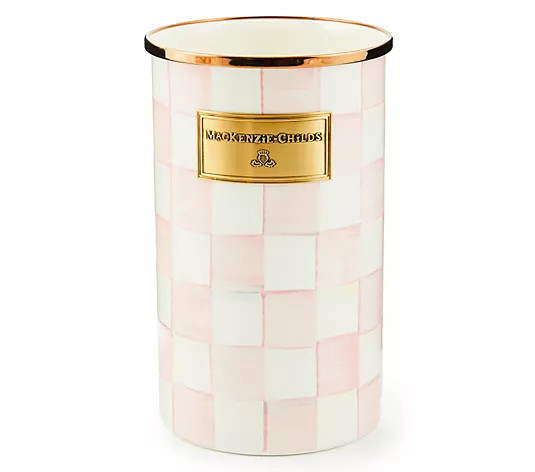 MacKenzie- Childs Enamel Check Utensil Holder - QVC.com | QVC
