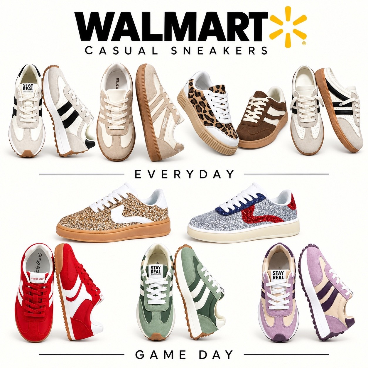 You're just looking for a neutral every day sneaker or need a game day sneaker but don't want to spend a lot, these are the best of the best I have found on Walmart.