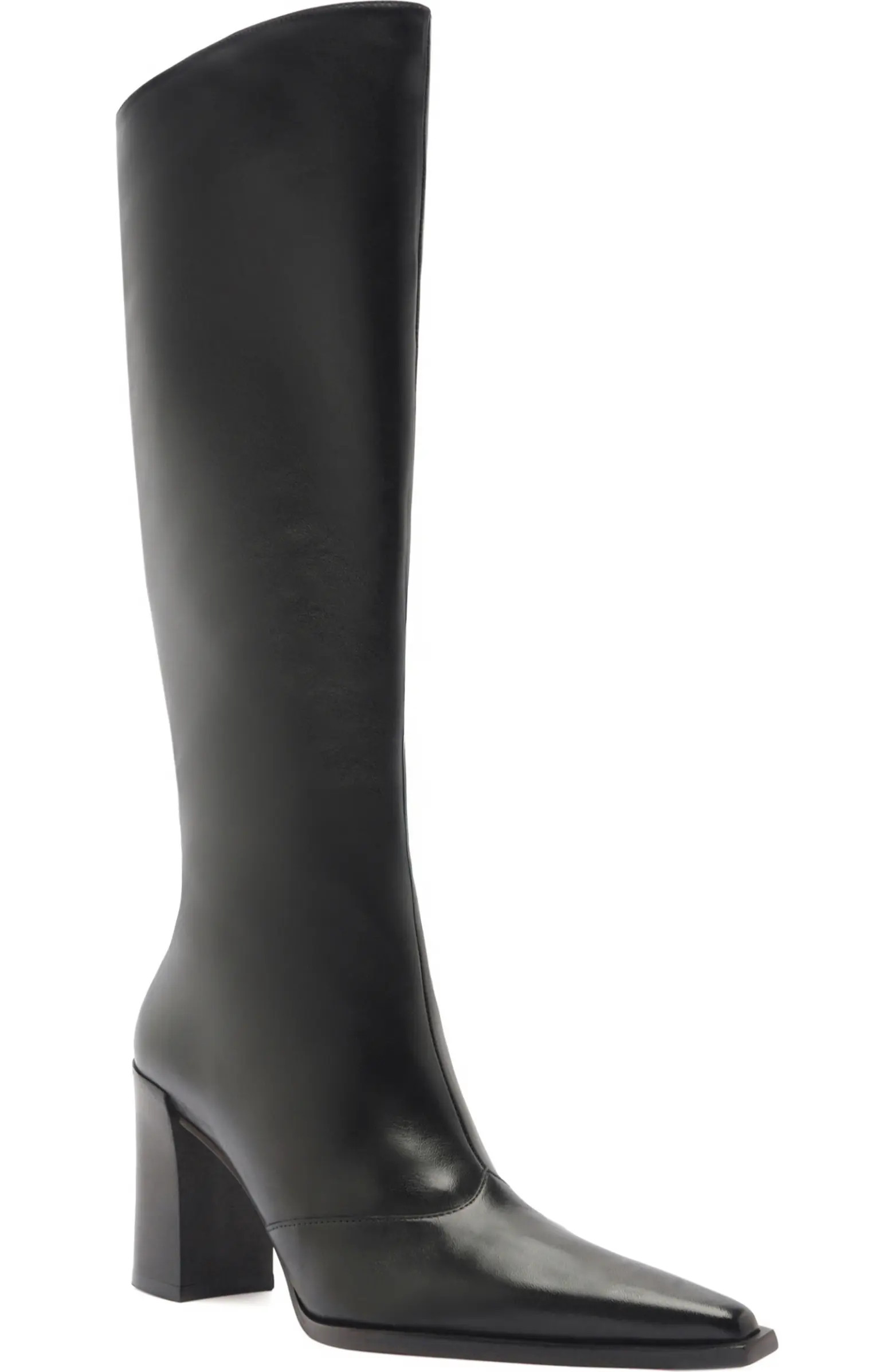 Raffaela Up Block Pointed Toe Knee High Boot (Women) | Nordstrom