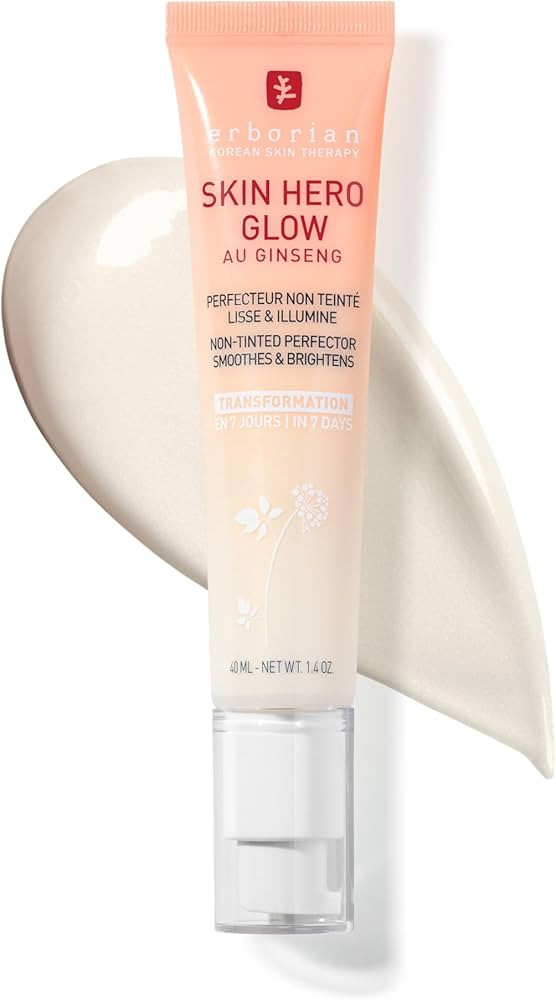 Erborian Skin Hero Glow, Bare Face Perfector, Korean Skincare with Ginseng Extract & Hyaluronic A... | Amazon (US)