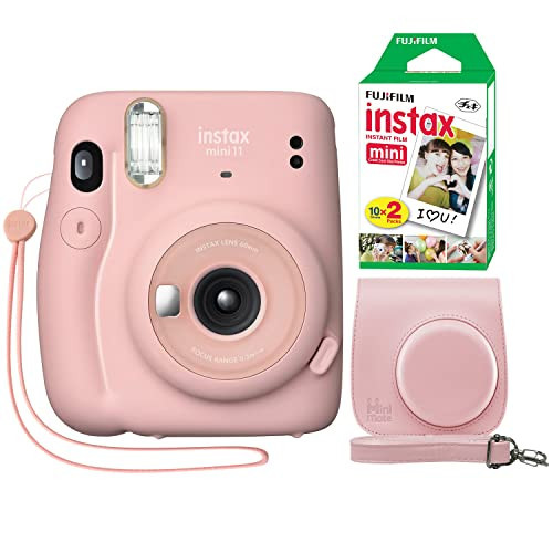 Fujifilm Instax Mini 11 Instant Camera Blush Pink + Minimate Custom Case + Fuji Instax Film 20 Sheets Twin Pack | Amazon (US)