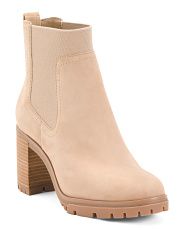 Suede Gore Casual Heel Booties | Ankle Boots | T.J.Maxx | TJ Maxx