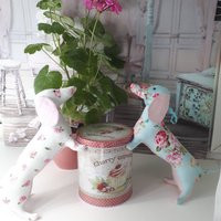 Dachshund Tilda Dachshunds Farmhouse Decor Cotton Dog in A Flower Gift For Mothers Interior Toy | Etsy (US)