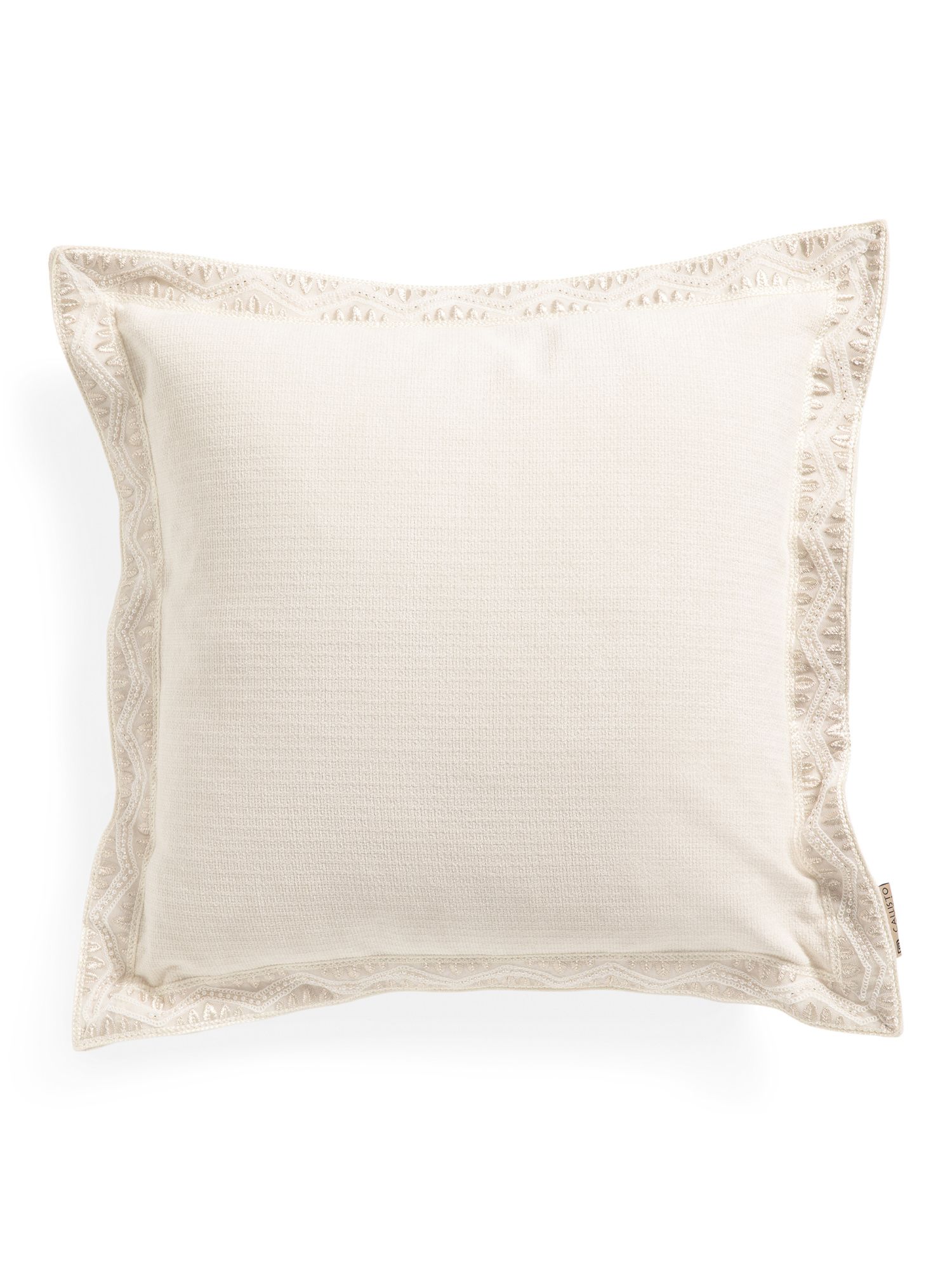 22x22 Feather Down Beaded Flange Border Textured Chenille Pillow | Throw Pillows | Marshalls | Marshalls