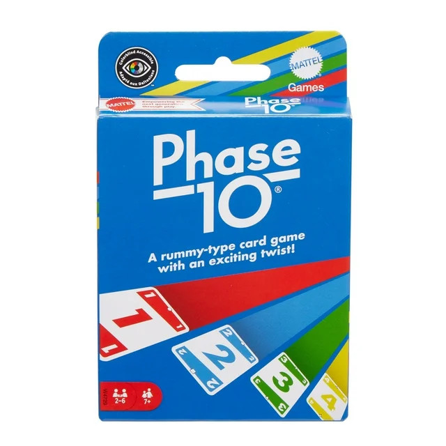 Phase 10 Card Game, Family Game for Adults & Kids, Challenging & Exciting Rummy-Style Play - Walm... | Walmart (US)
