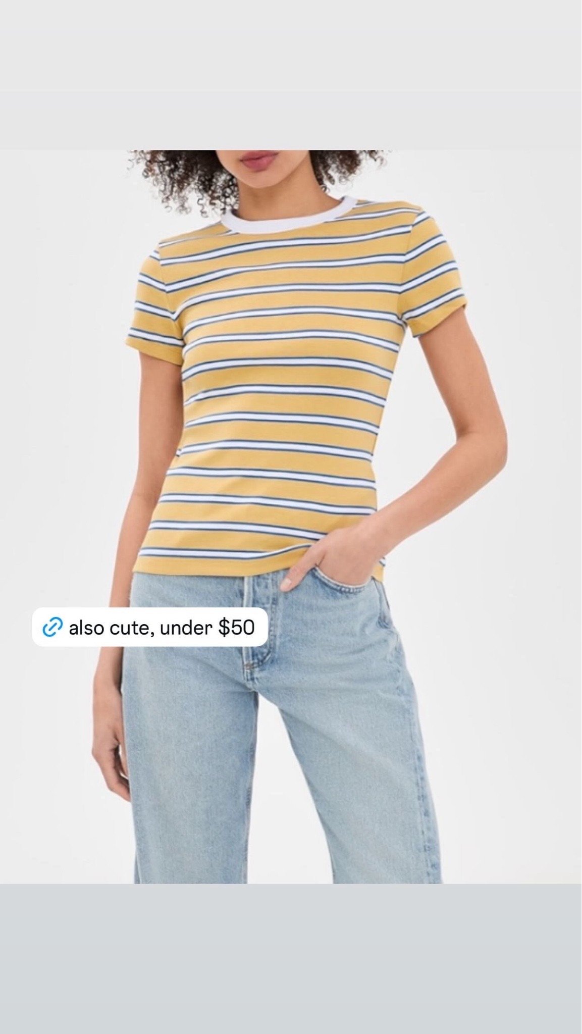 Stripe tee under $50