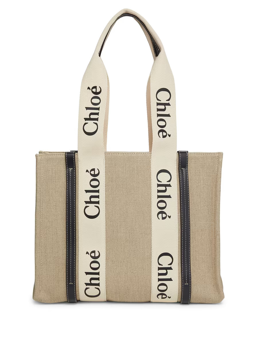 Chloé Woody Medium Logo Tote | Saks Fifth Avenue