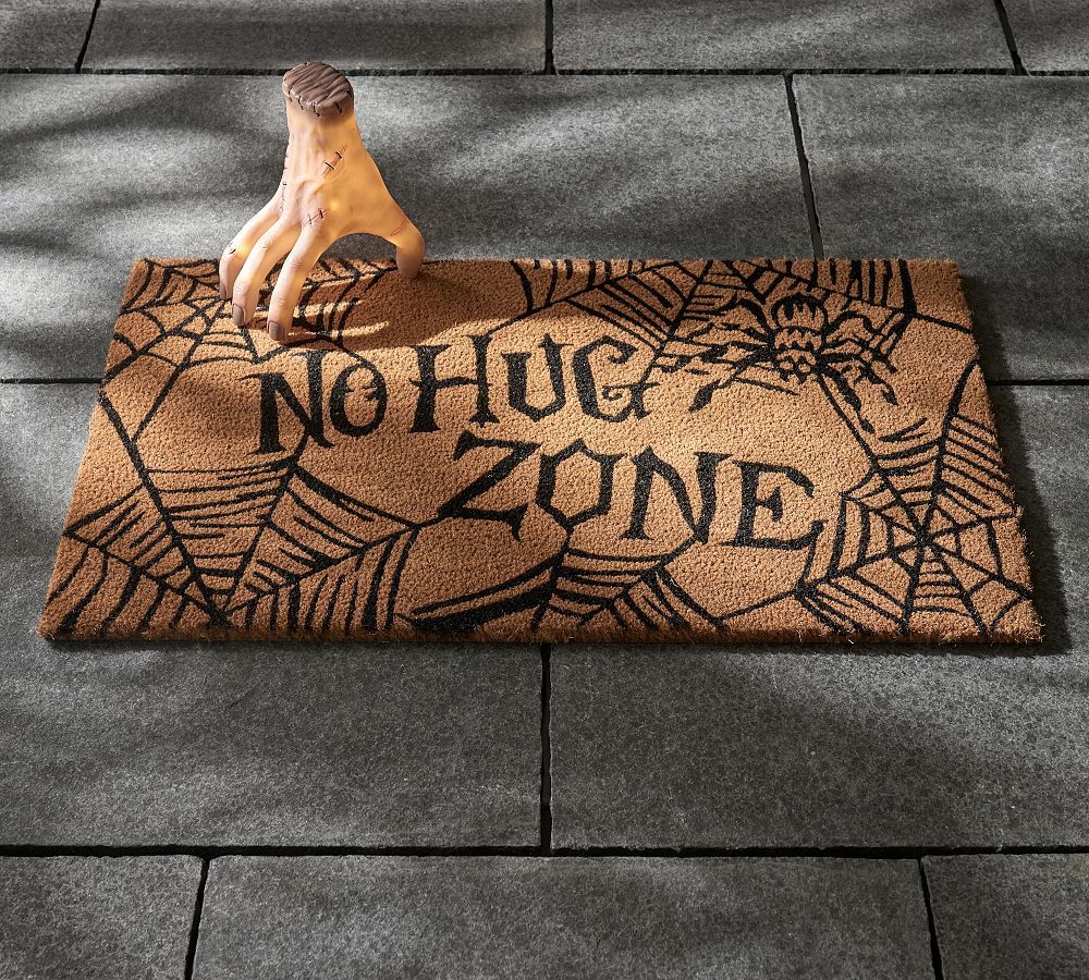 Wednesday No Hug Zone Doormat | Pottery Barn (US)