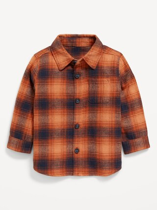 Long-Sleeve Plaid Pocket Shirt for Baby | Old Navy (US)