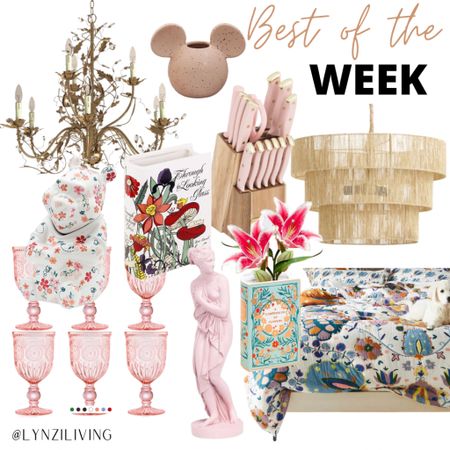Best of the Week - all of the most clicked items of last week 

Home decor, living room decor, bedroom decor, dining room decor, kitchen decor, gold chandelier, Kelly Clarkson home, Wayfair finds, Winnie the Pooh cookie jar, shop Disney, Amazon finds, Amazon home, Amazon favorites, pink goblets, pink Venus status, Anthropologie finds, floral quilt, world market finds, rattan pendant light, pink cutlery, Mickey Mouse vase, pretty little thing finds, book vase, through the looking glass vase, floral vase 

#LTKhome #LTKunder50 #LTKFind