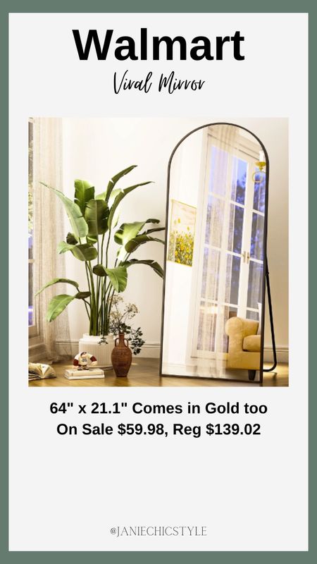 Viral Mirror is on sale! It’s full length standing floor mirror comes in several sizes and in black and gold 

#LTKSaleAlert #LTKHome #LTKFindsUnder100