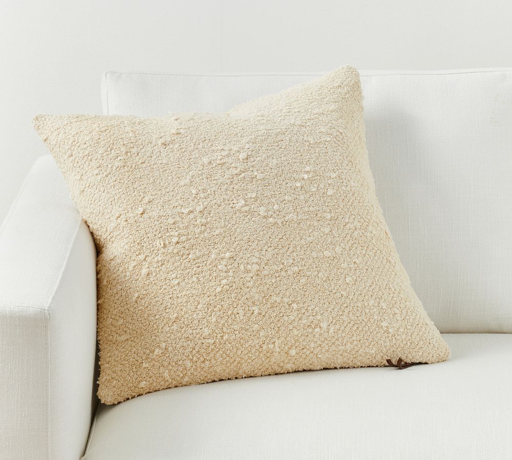 Cotton Textured Throw Pillow | Pottery Barn (US)