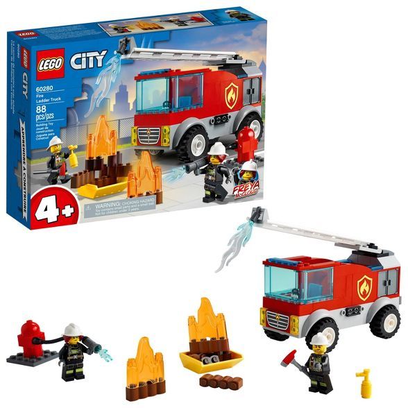 LEGO City Fire Ladder Truck Building Kit 60280 | Target