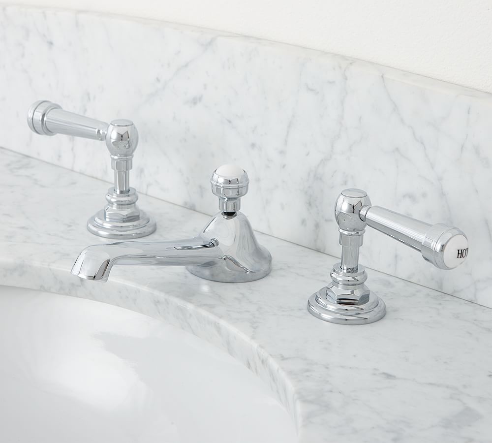 Sussex Lever Handle Widespread Bathroom Sink Faucet | Pottery Barn (US)