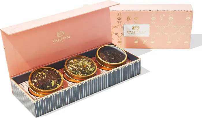 VAHDAM Teas Classic Blush Set of 3 Loose Leaf Teas | Nordstrom | Nordstrom
