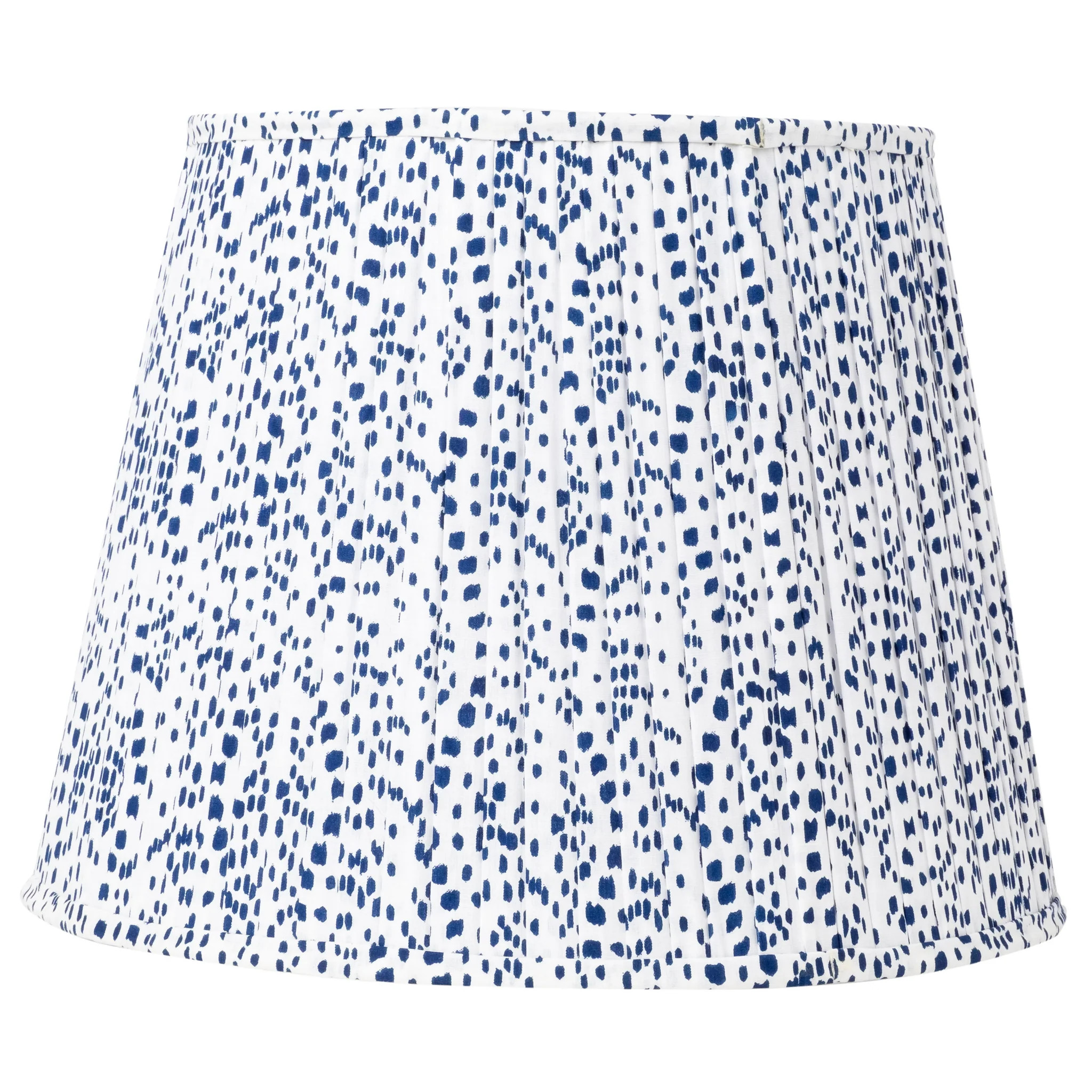 Navy & White Dot Lampshade | The Enchanted Home