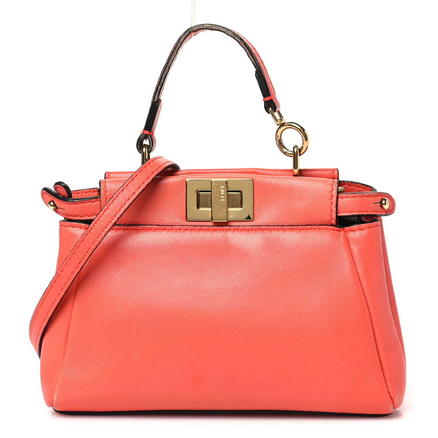Shiny Nappa Micro Peekaboo Iconic Satchel Rosso Pimento | FASHIONPHILE (US)