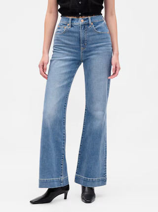 High Rise Relaxed Flare Jeans | Gap (US)