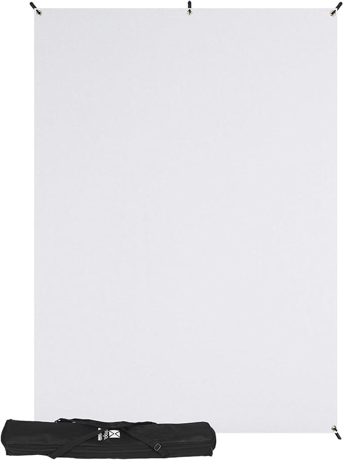Westcott X-Drop Wrinkle-Resistant Photography Backdrop - High-Key White Kit (5' x 7') Quick Build... | Amazon (US)