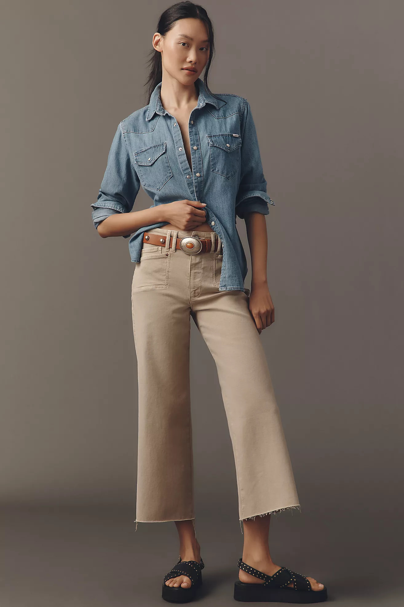 PAIGE Anessa High-Rise Wide-Leg Jeans | Anthropologie (US)