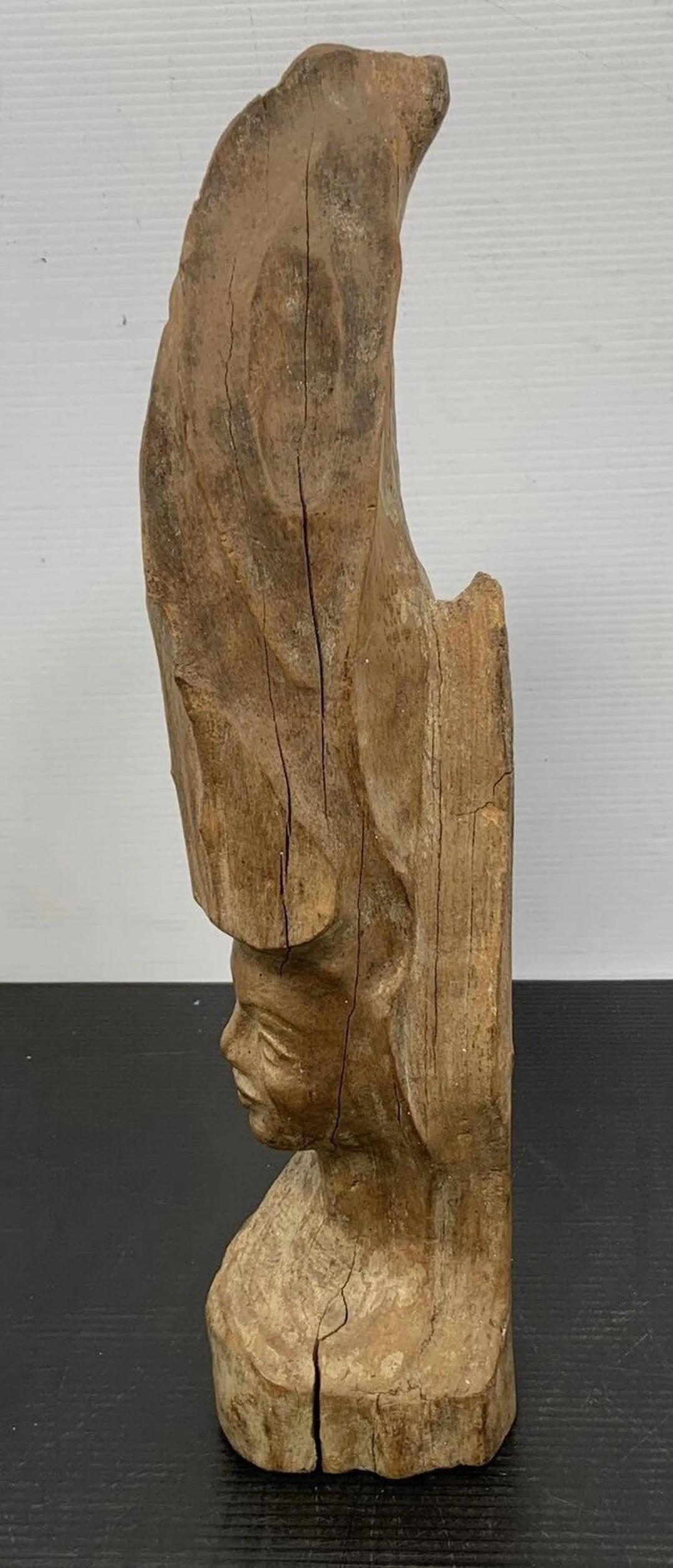 A BEAUTiful Accent piece / Sculpture - Vintage Hand Carved Oak - Woman's Bust /Statue / Figurine ... | Etsy (US)