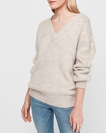 cozy brushed tunic sweater | Express