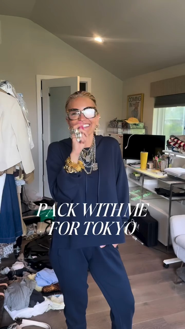 Pack with me for Tokyo 🧳 it’s definitely a process but there’s a method to this madness .. Travel smarter, not harder ladies! Garment bags, labeled pouches, and packing cubes are my holy grail for staying organized on the go .. what are some methods you use for traveling? ⬇️ 

 #LTKStyleTip #LTKTravel #LTKWatchNow